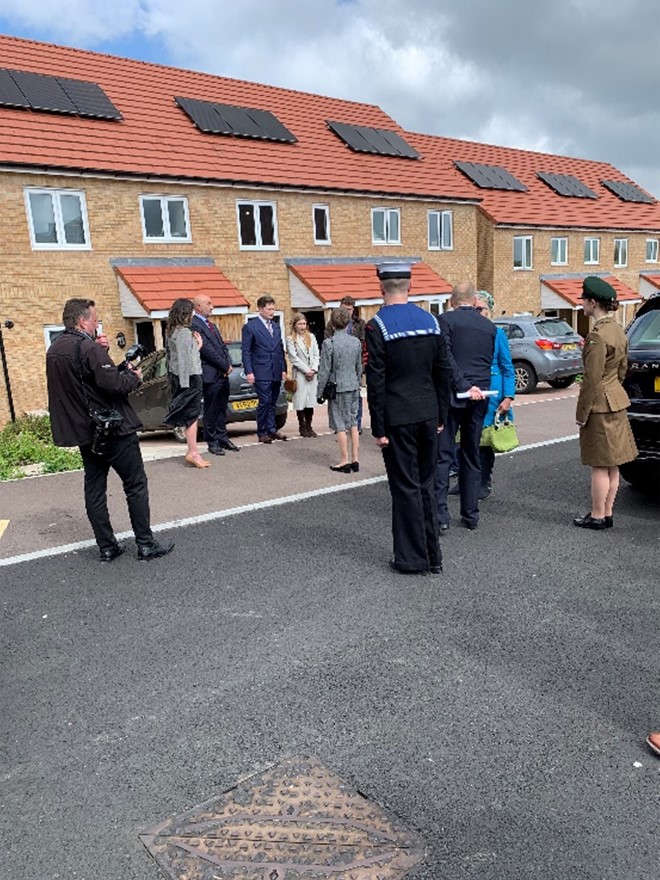 On 12/5/2023 Princess Anne came to mark the opening of 64 new affordable homes at Tufthorn.