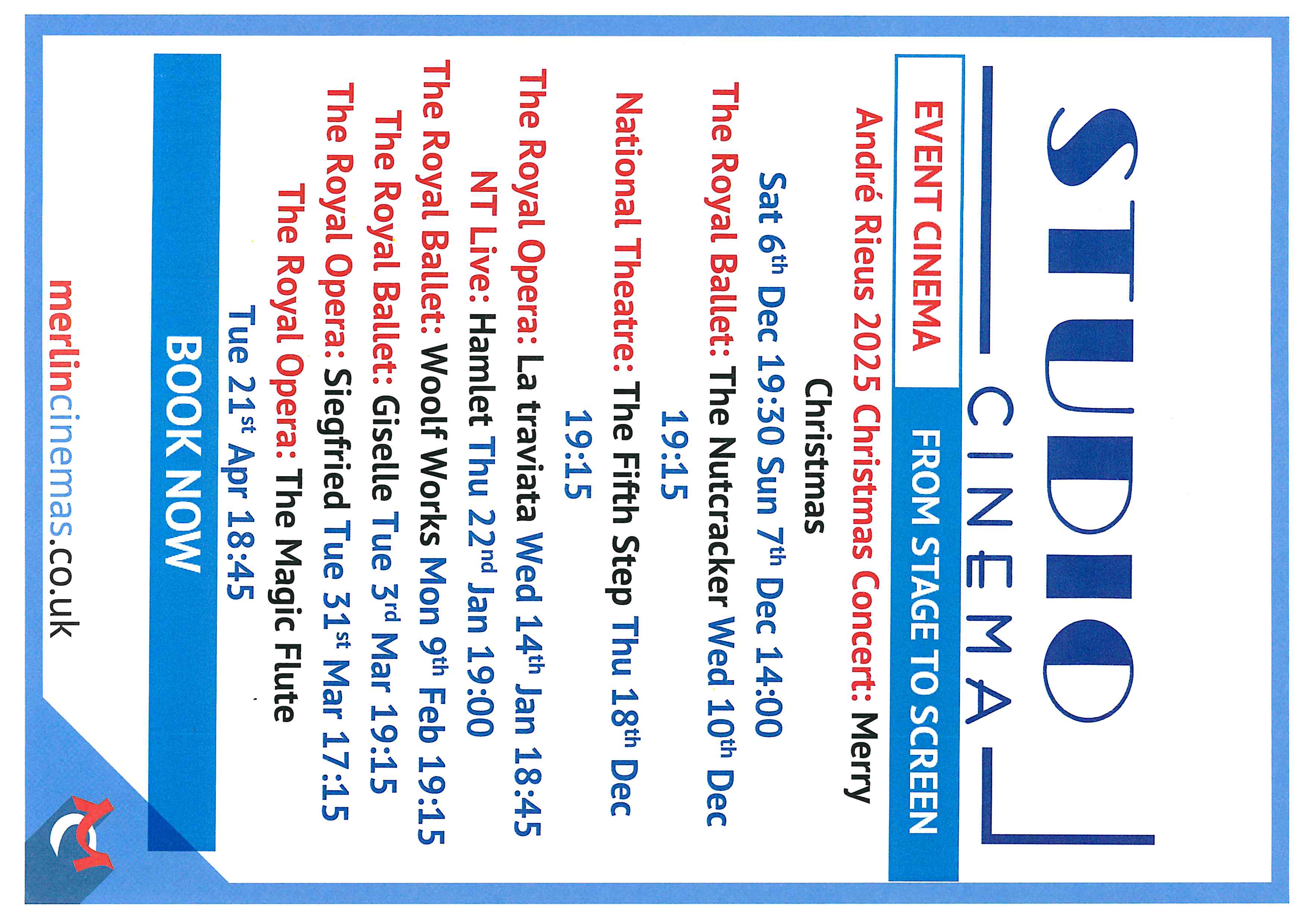 Studio Event Cinema from Stage to Screen